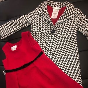 2t toddler Bonnie jean girl jacket and dress